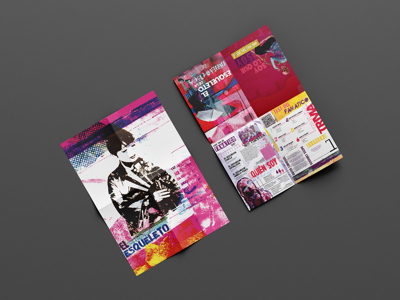 poster fanaticos desplegable diseño gráfico fadu Diseño editorial revista