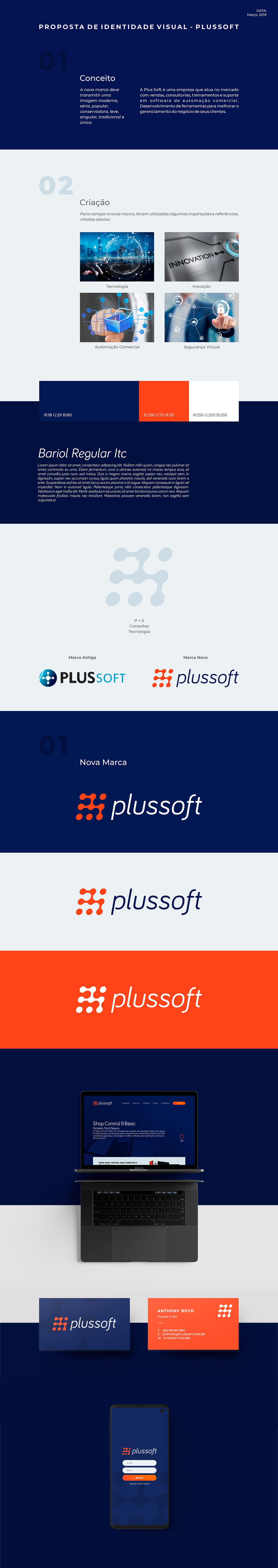 identidade visual Logotipo Logomarca marca logofolio plussoft