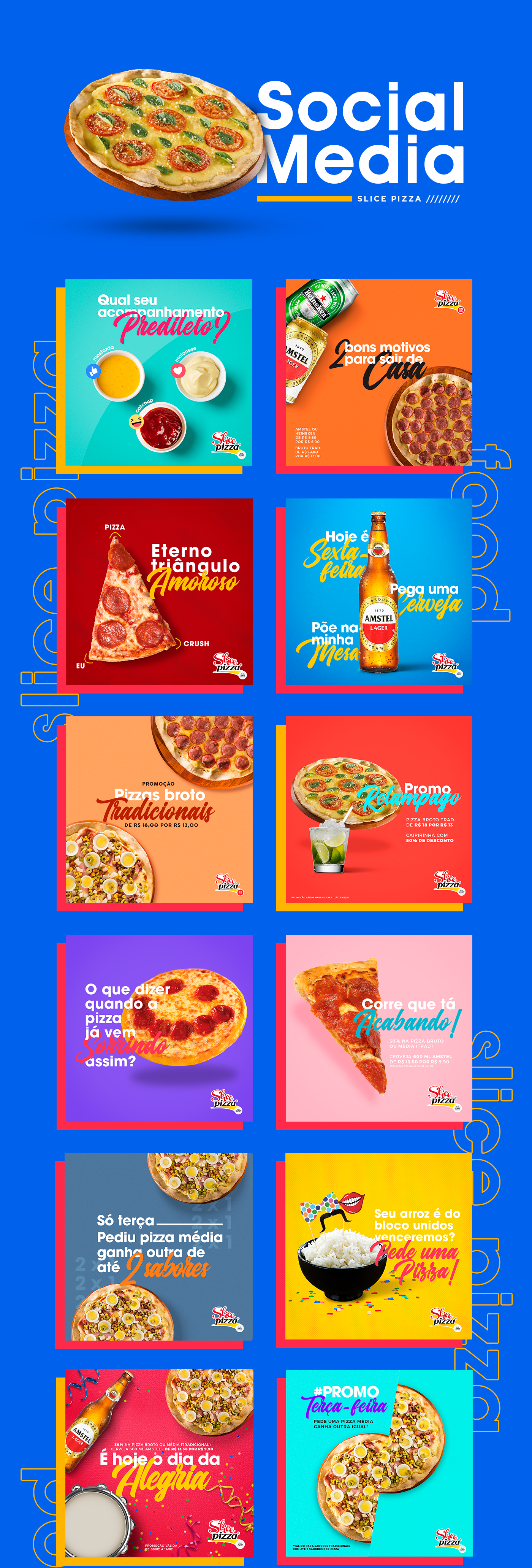 pizzaria Pizza social media Redes Sociais joinville Direção de arte
