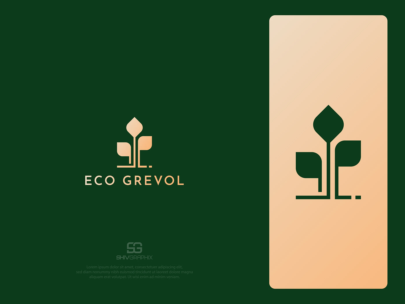 green Nature environment ecological Ecommerce Ecology agriculture logo Logo Designs eco