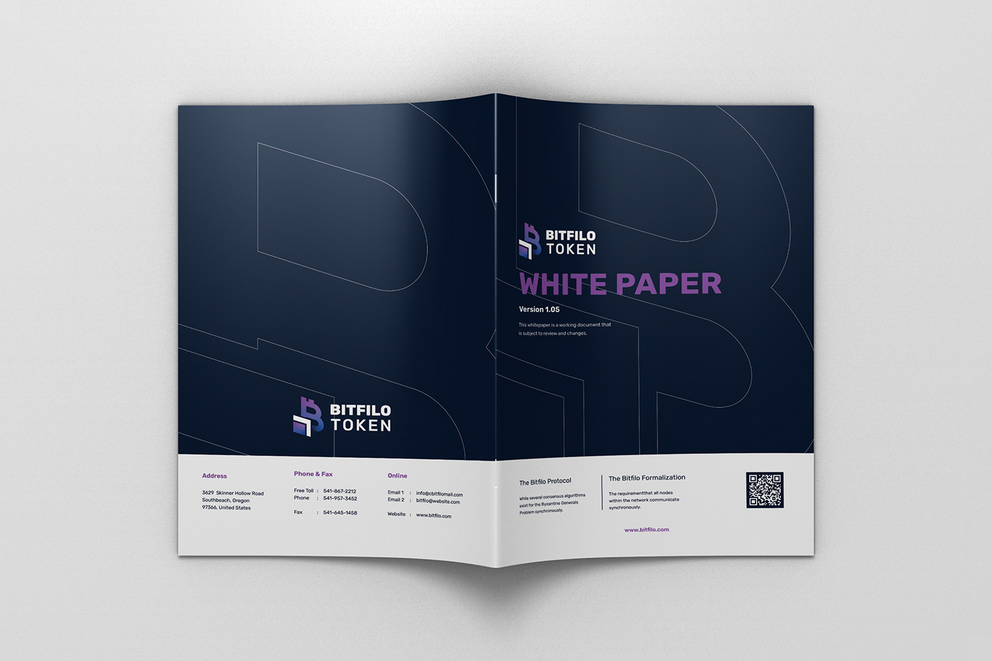 blockchain brochure company profile crypto white paper cryptocurrency Layout nft print token white paper white paper
