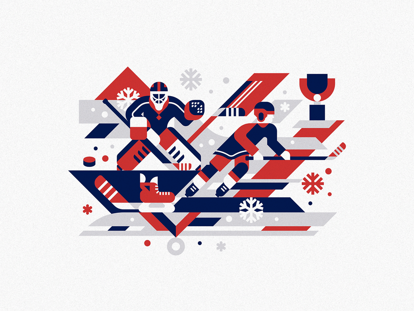 background geometric goalie hockey ice hockey ILLUSTRATION  logo pattern vector winter