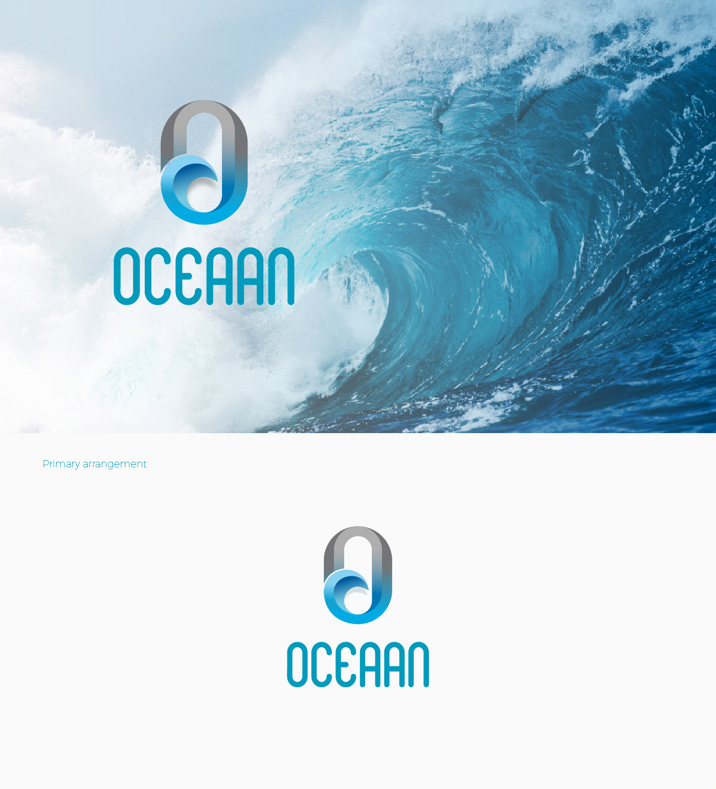 oceaan logo Ocean textile water Logo Design gradient Ocean Logo