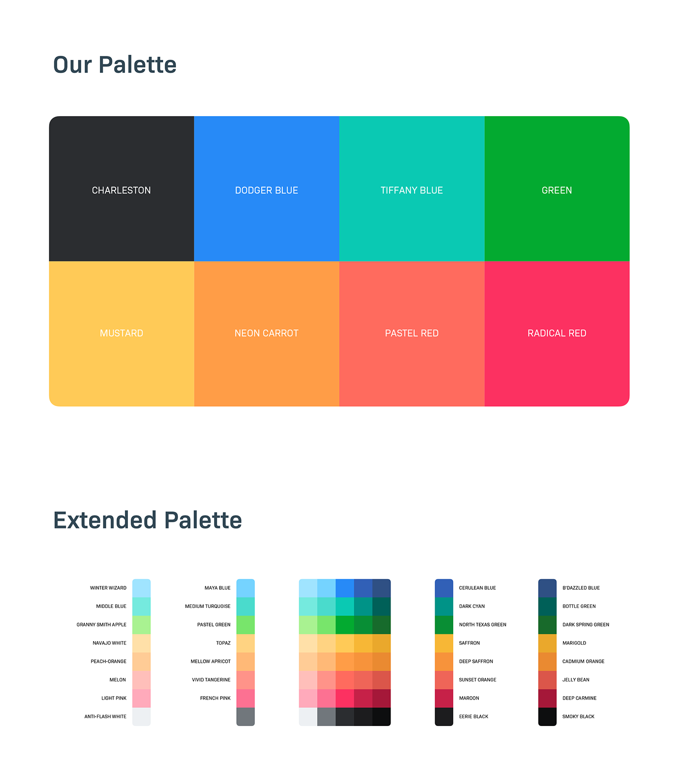 color research palette colorful design system
