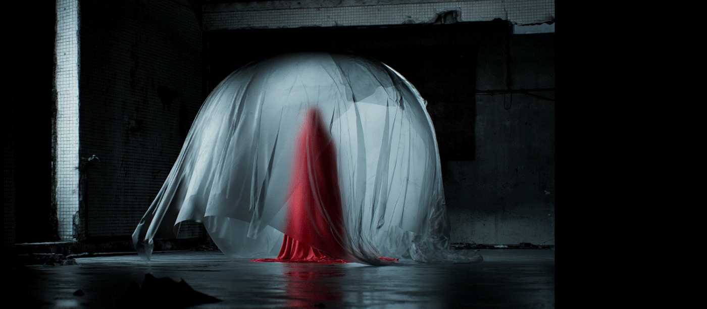 Digital Art  CGI 3D clothes redshift dark minimalistic simulation animation  shilouette