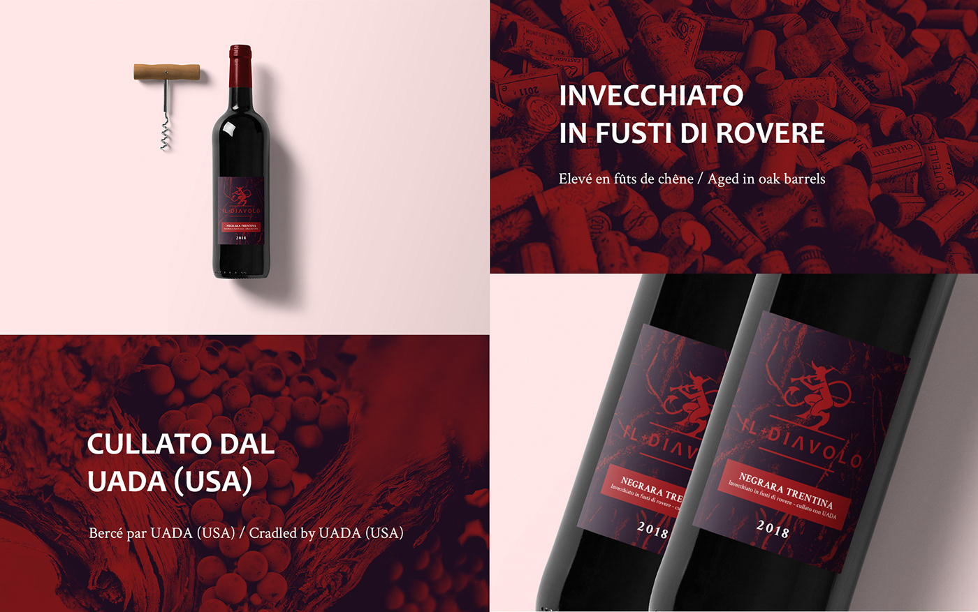wine Food  metal Italy music Packaging luxury devil branding  identity