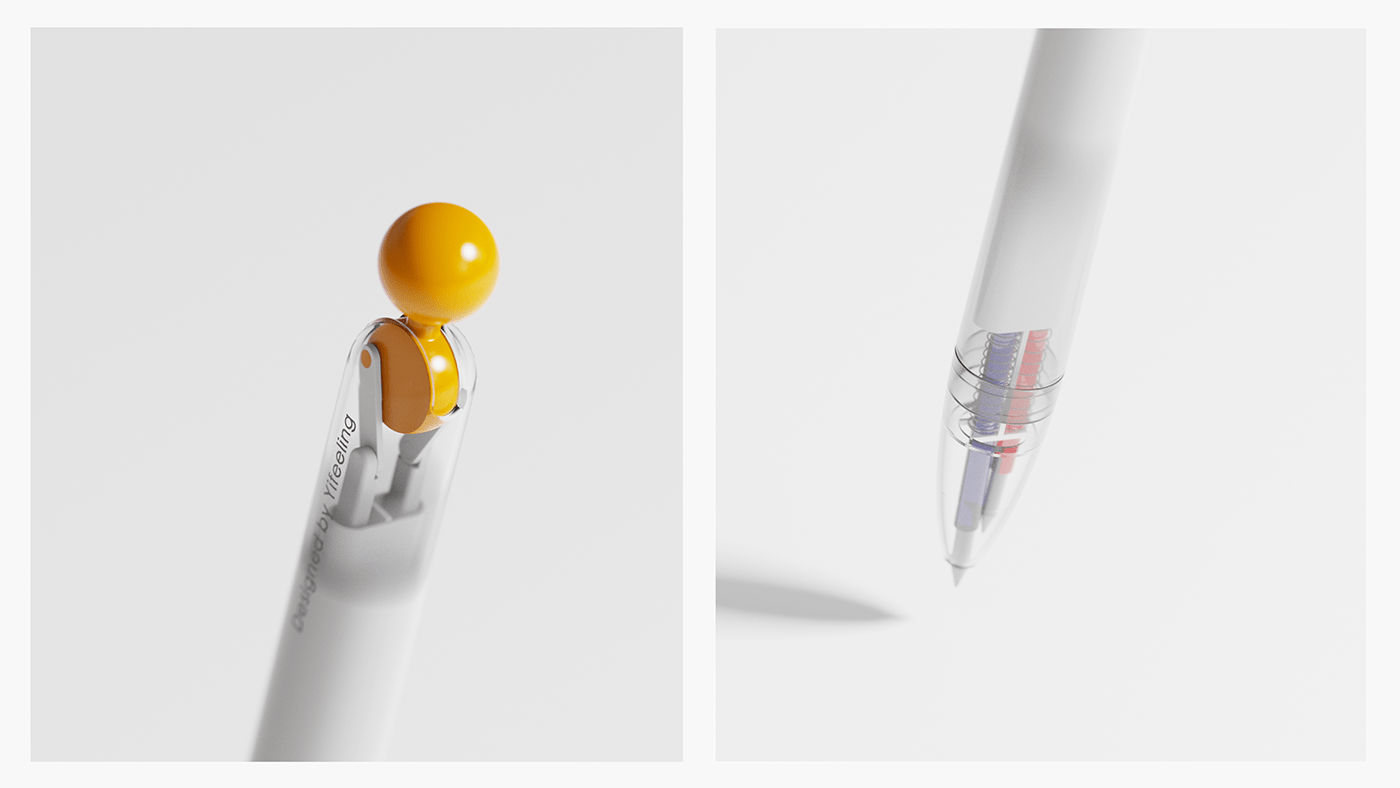 industrial design  keyshot渲染 pen product design  产品设计 作品集 工业设计 笔设计
