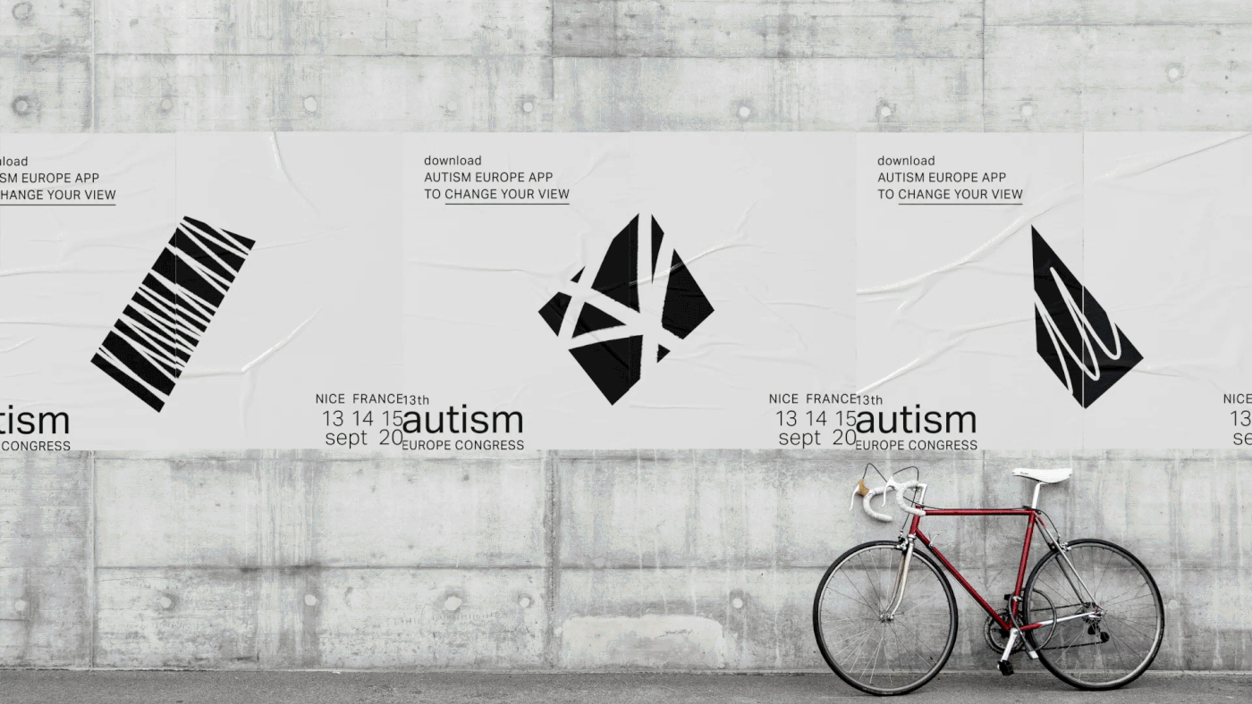 AR autism colorful congress Europe Event geometric Minimalism shapes motion