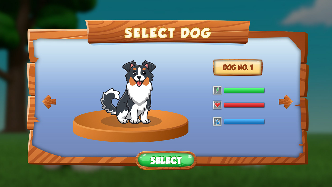 Pet dog virtual game simulator