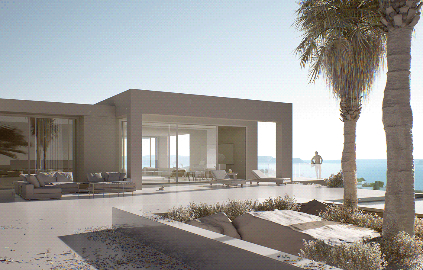 Render architecture archviz modern Villa architectural design design architect CGI rendering