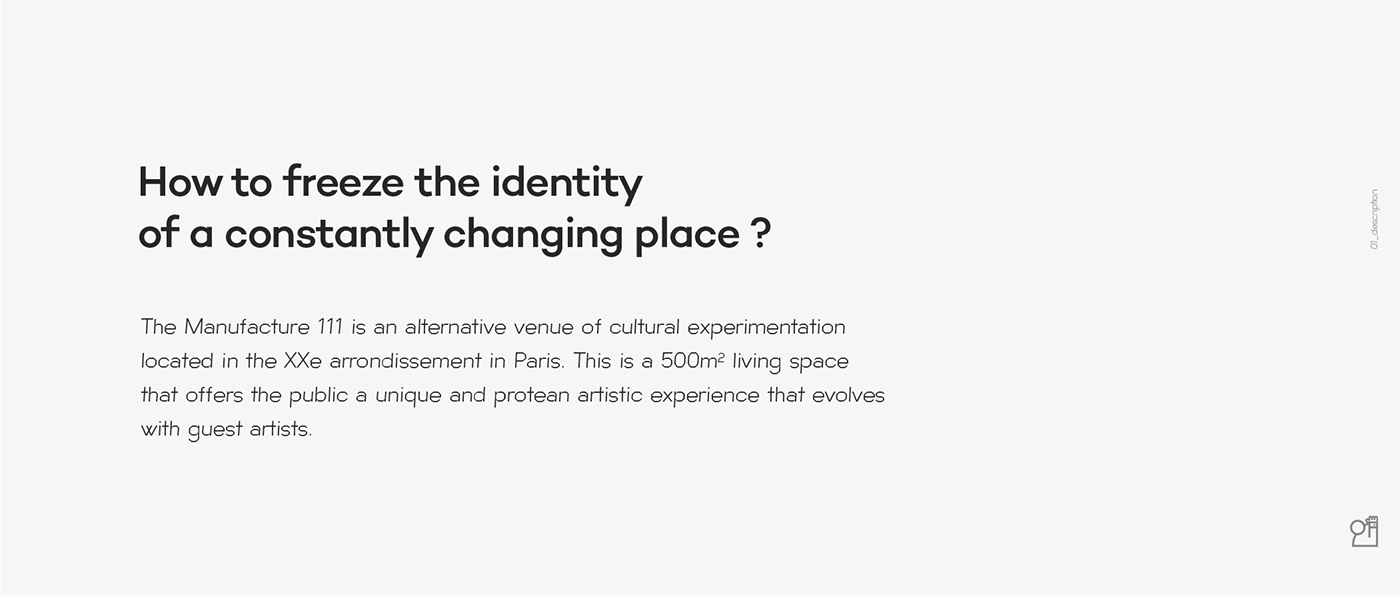 flexible identity evolutive modular art Exhibition  center Paris color colorfull