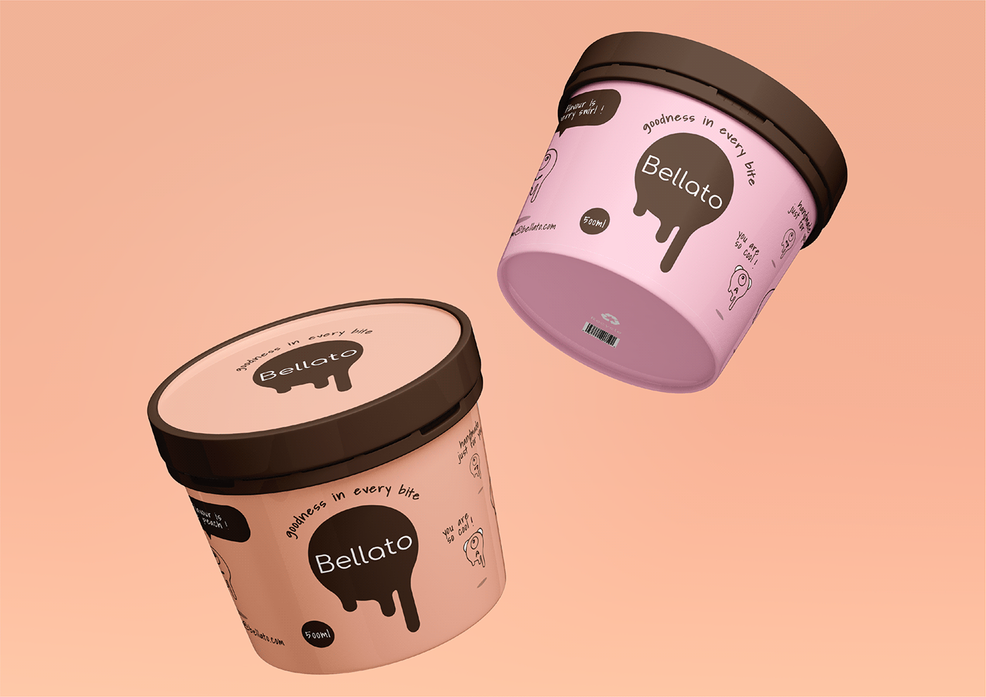 brand identity branding  Food  ice cream Packaging