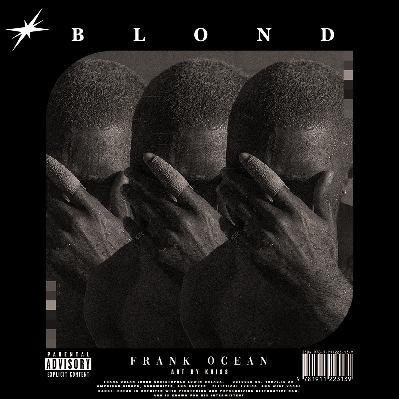 poster design Graphic Designer music artwork frankocean photoshop album cover Album blonde