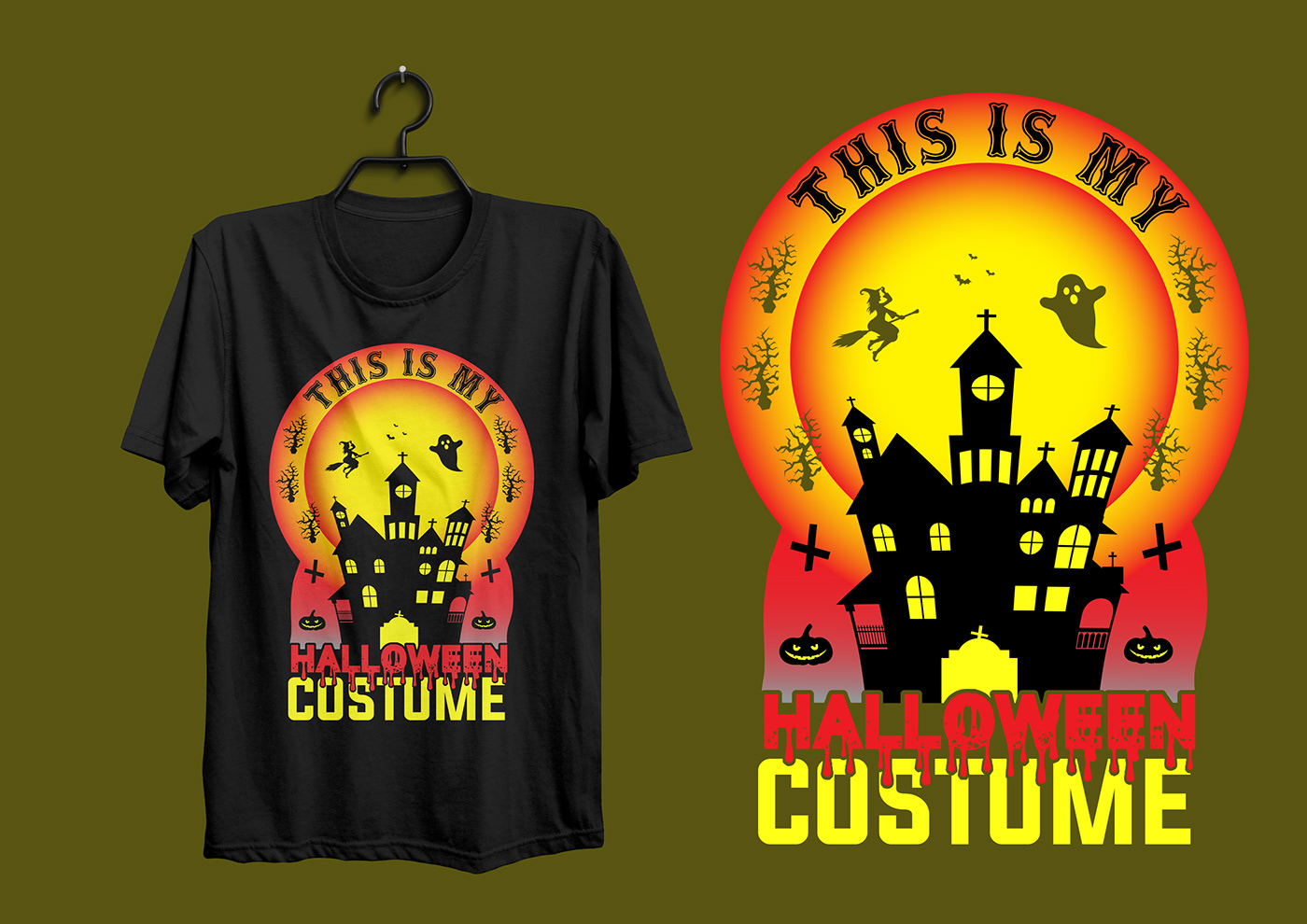 Halloween Halloween T-Shirt design Graphic Designer Halloween party #halloween #cartoon #illustration Halloween Game Halloween T-Shirt Design