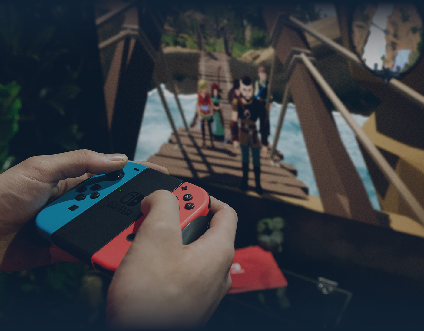 Playing Shores Unknown RPG on an Nintendo Switch