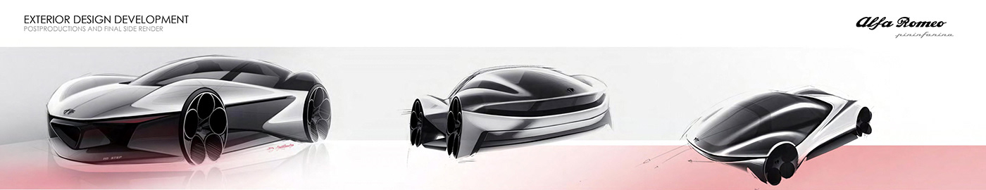 alfa romeo classic inspiration electric futuristic italiandesign pininfarina Sportscar cardesign concept