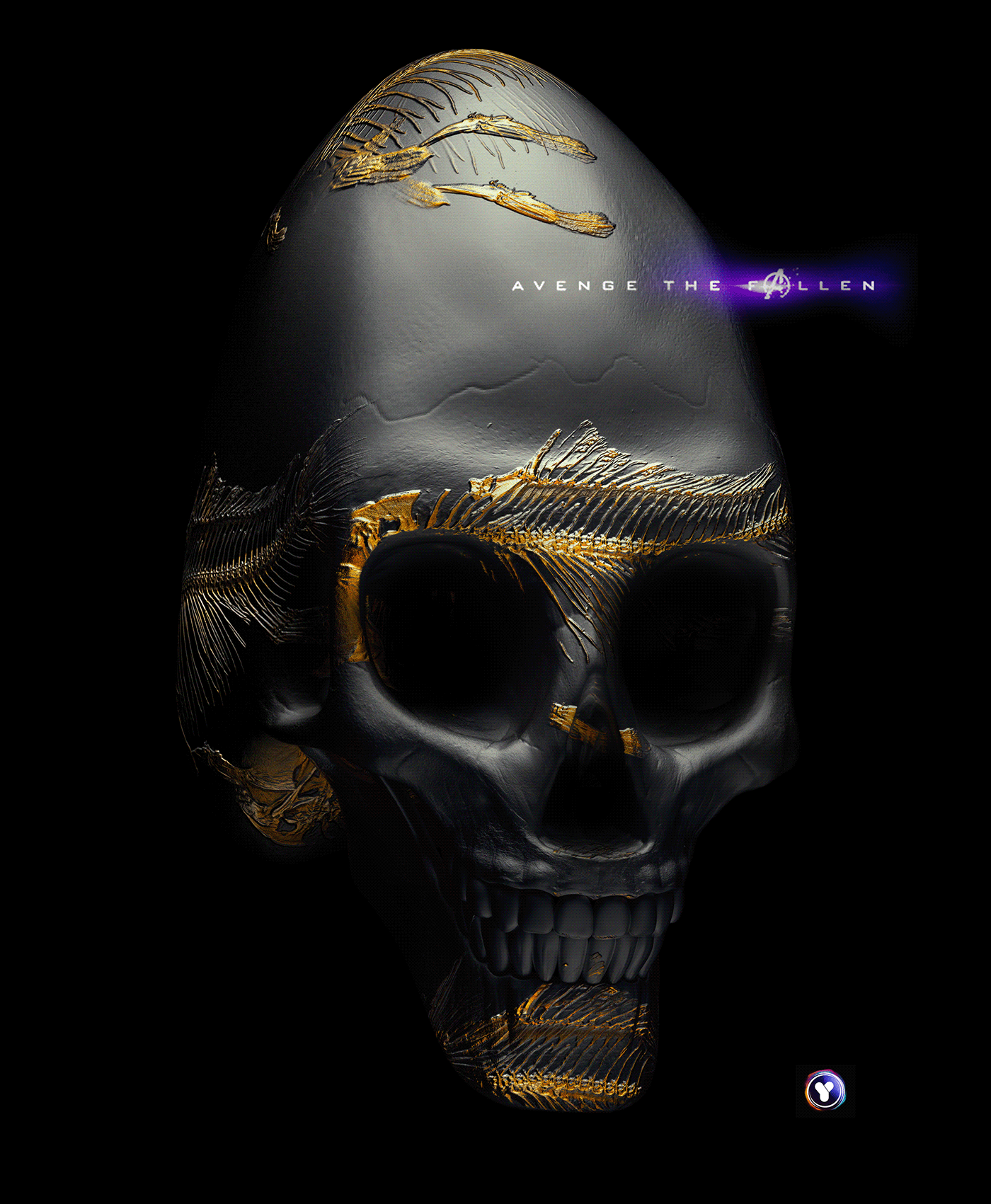 3D Avengers Hero lighting marvel medelling photoshop skulls texturing Zbrush