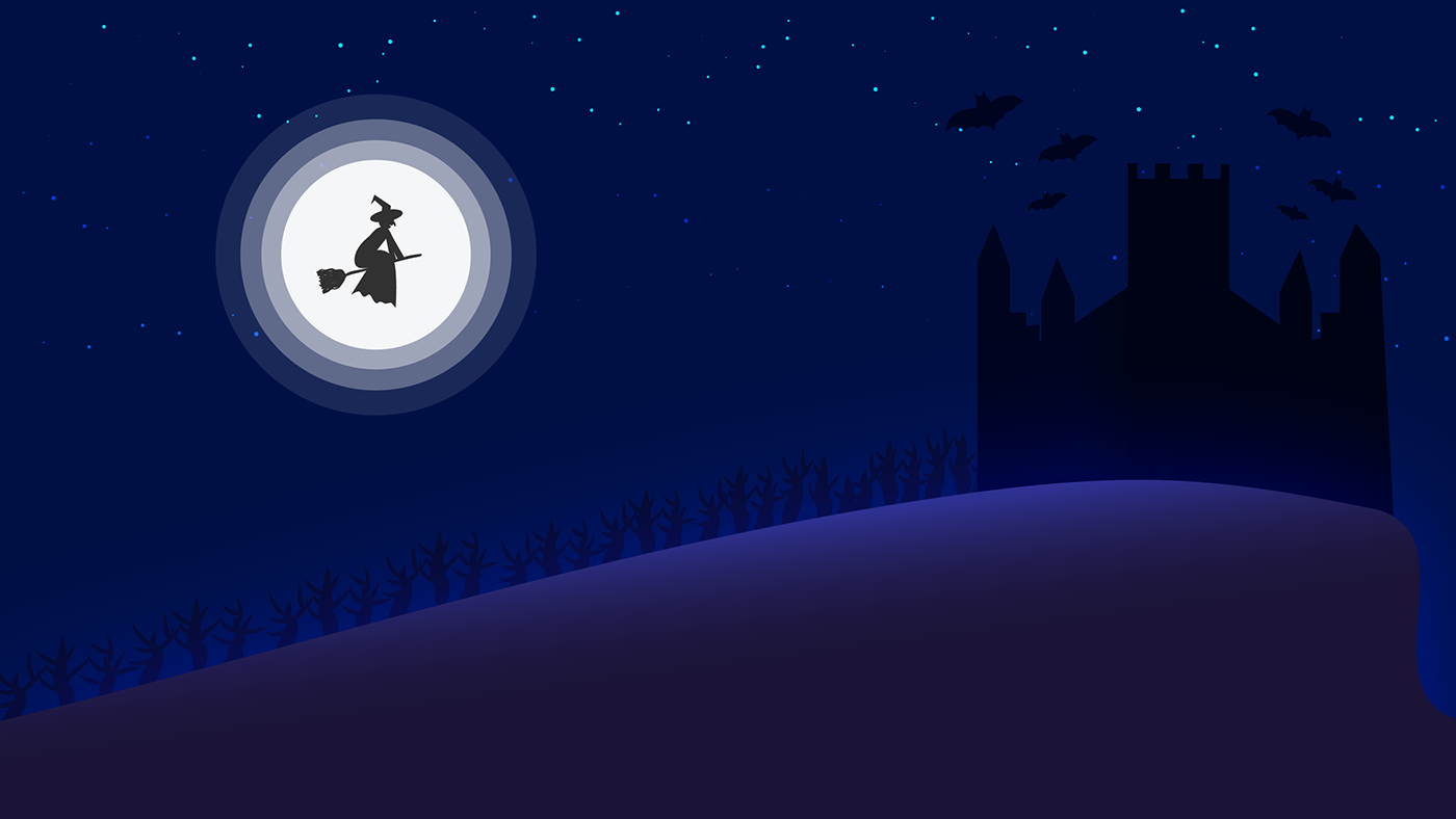 witch fear Scary dark creepy graphic graphicdesing Broom adobeillustrator Heloween