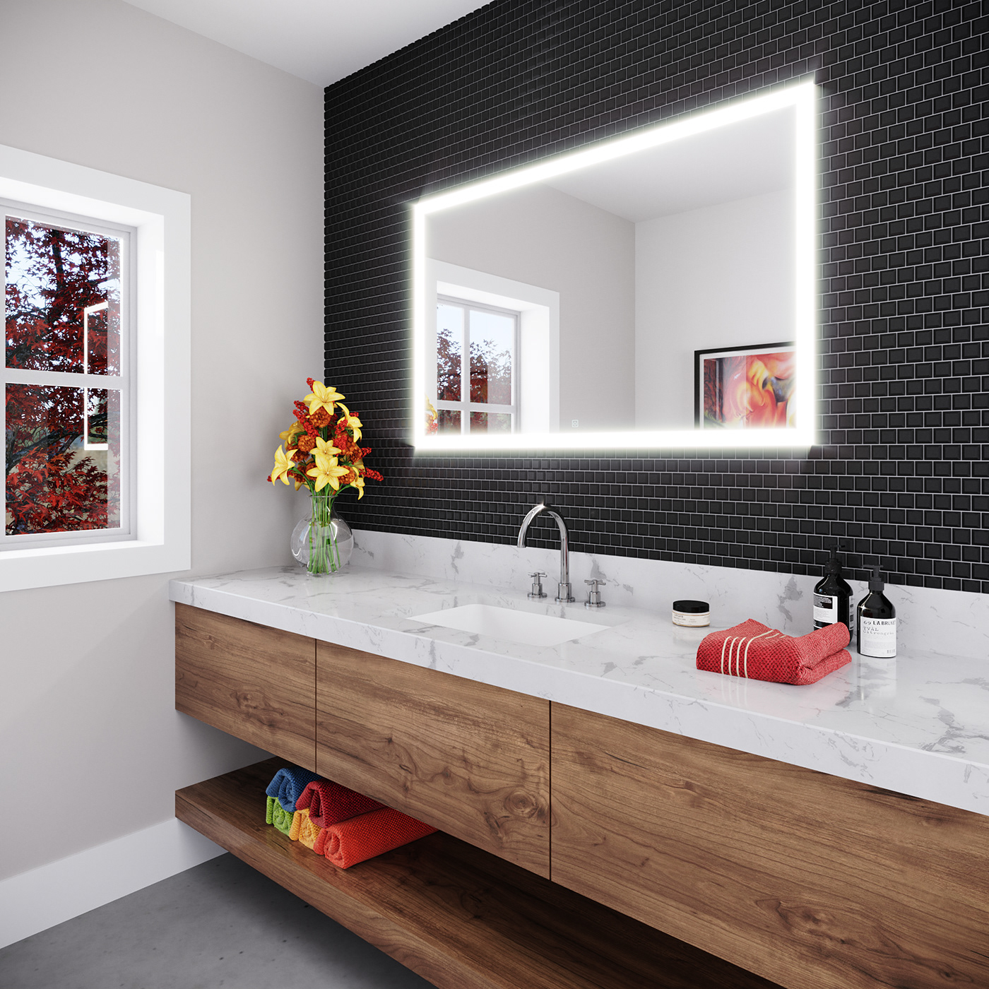 archviz artwork bathroom CGI corona render  indoor interior design  mirror Render visualization