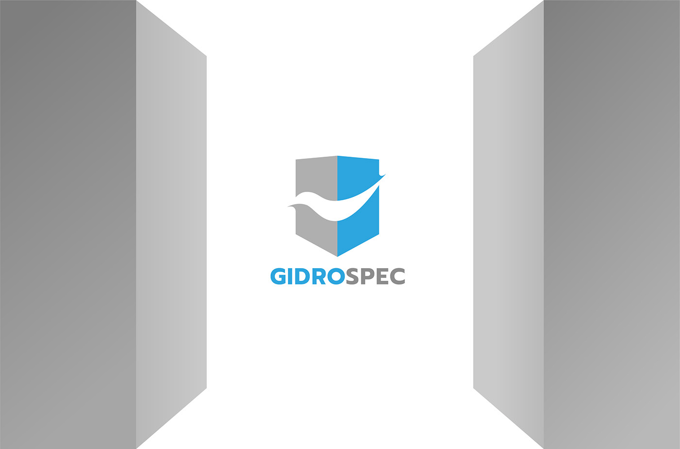 gidrospec trademark logo design Illustrator branding 
