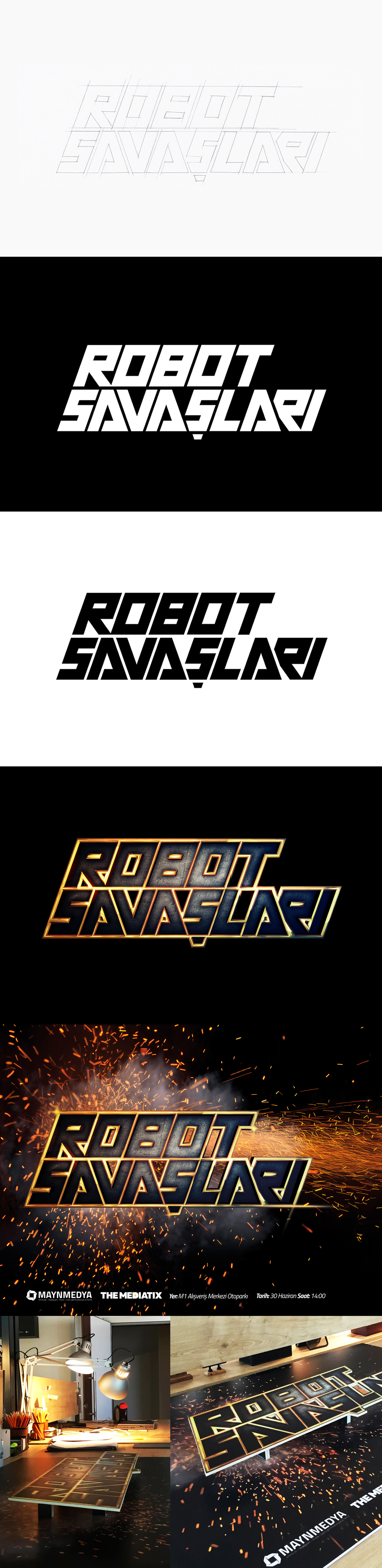 logo brandıng robot Wars poster 3D 3dlogo art ArtDirector