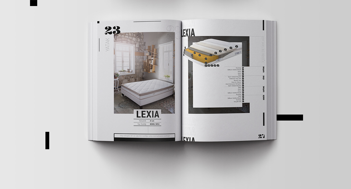 sleep bed hotel bedding catalog Catalogue magazine Layout