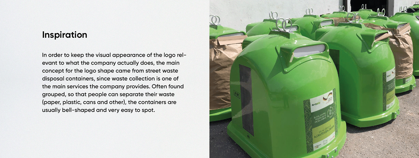 brand communal Croatia identity logo Mockup municipal product recycle waste management
