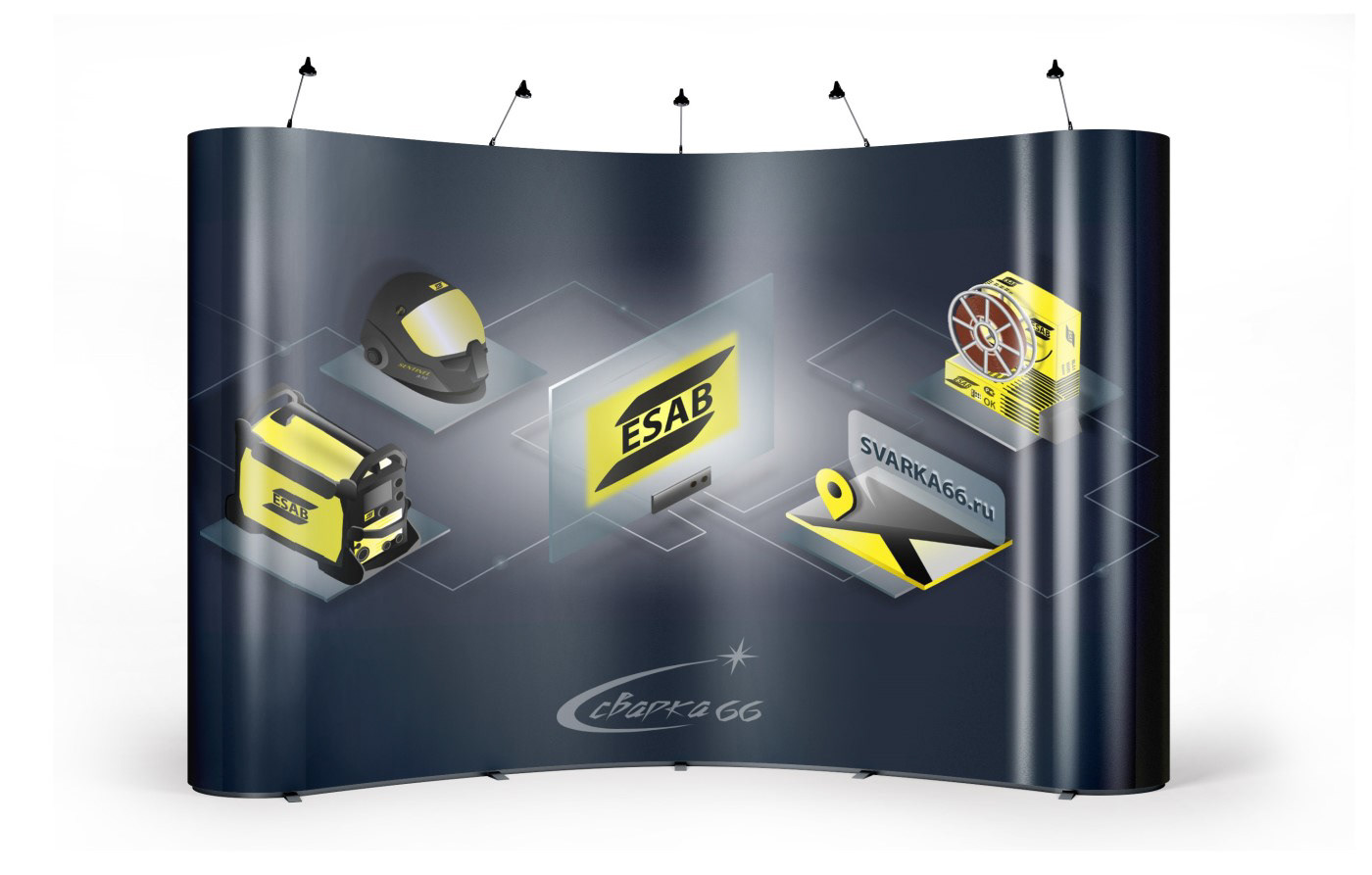 isometry banner welding ILLUSTRATION  vector graphics banners Isometric баннер