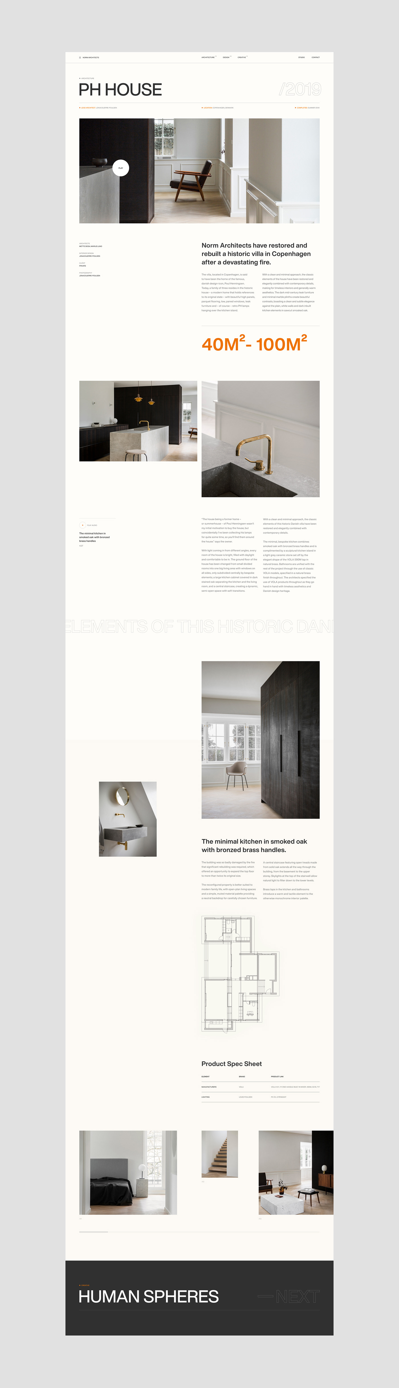 architecture furniture identity interaction Minimalism UI ux Webdesign Website xD