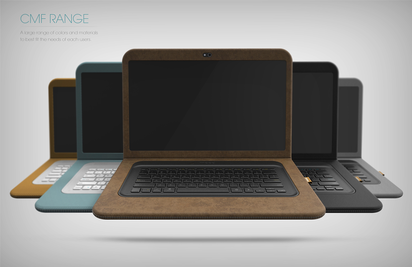 Laptop portfolio product lifestyle strategy design ordinateur nomad fabric felt electronical electronic Technology customizable personalized