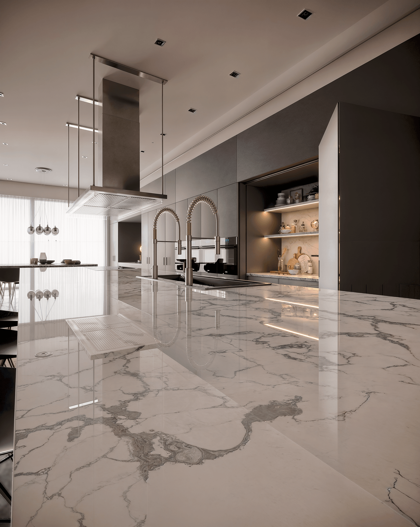 3D architecture Render visualization 3ds max archviz corona interior design  vray modern