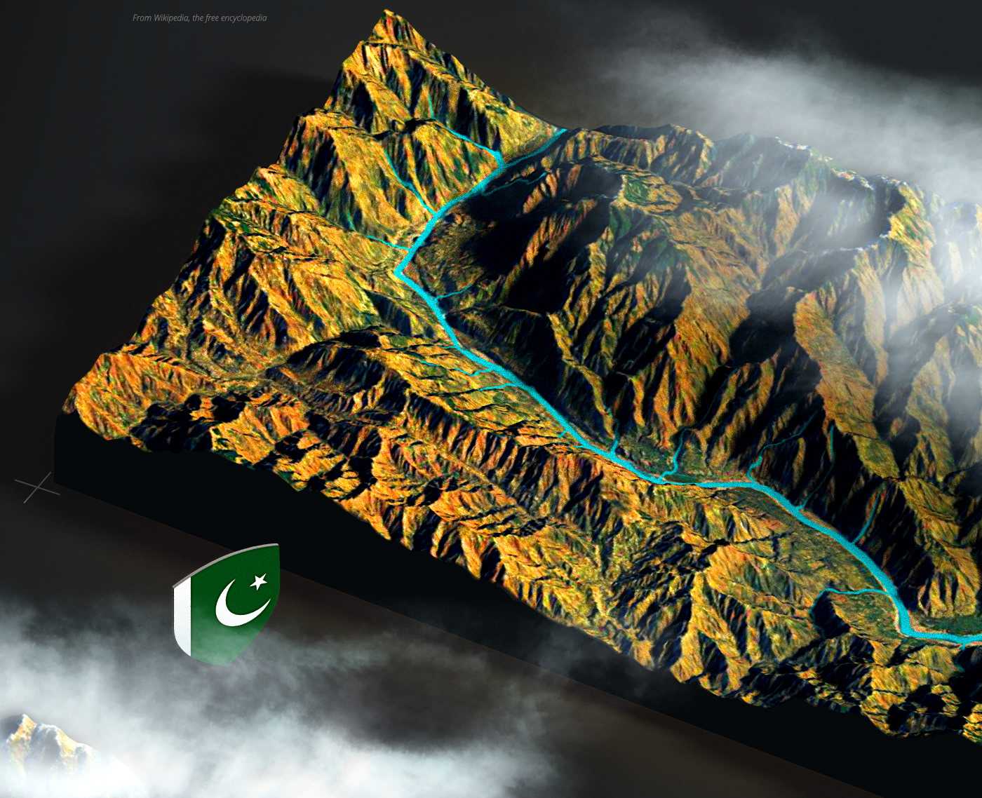 3d map 3d-mapper cartography Elevation Extension Generator GIS Marker Pakistan plugin