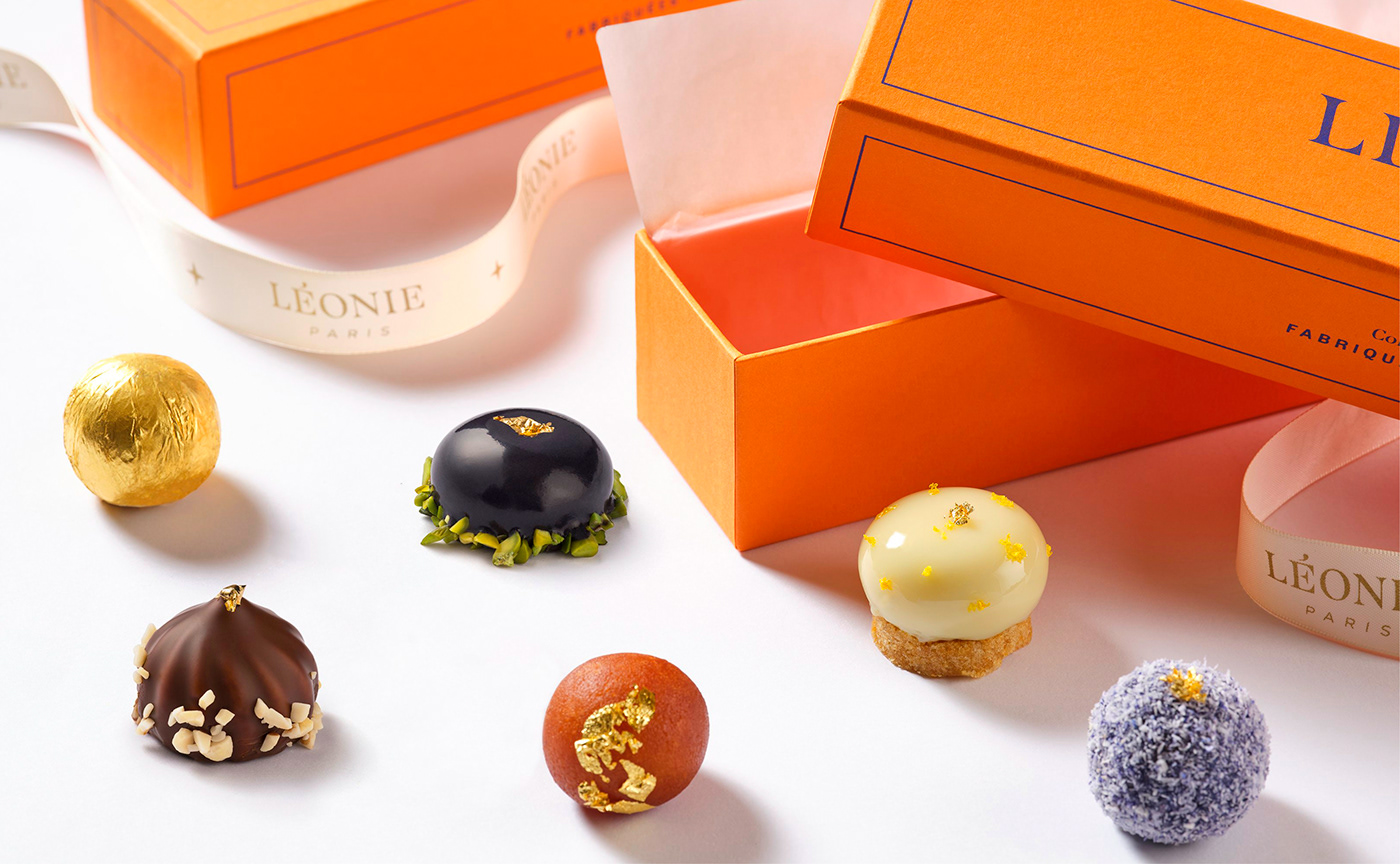 brand Candy france gastronomy India logo luxury orange Packaging pastry