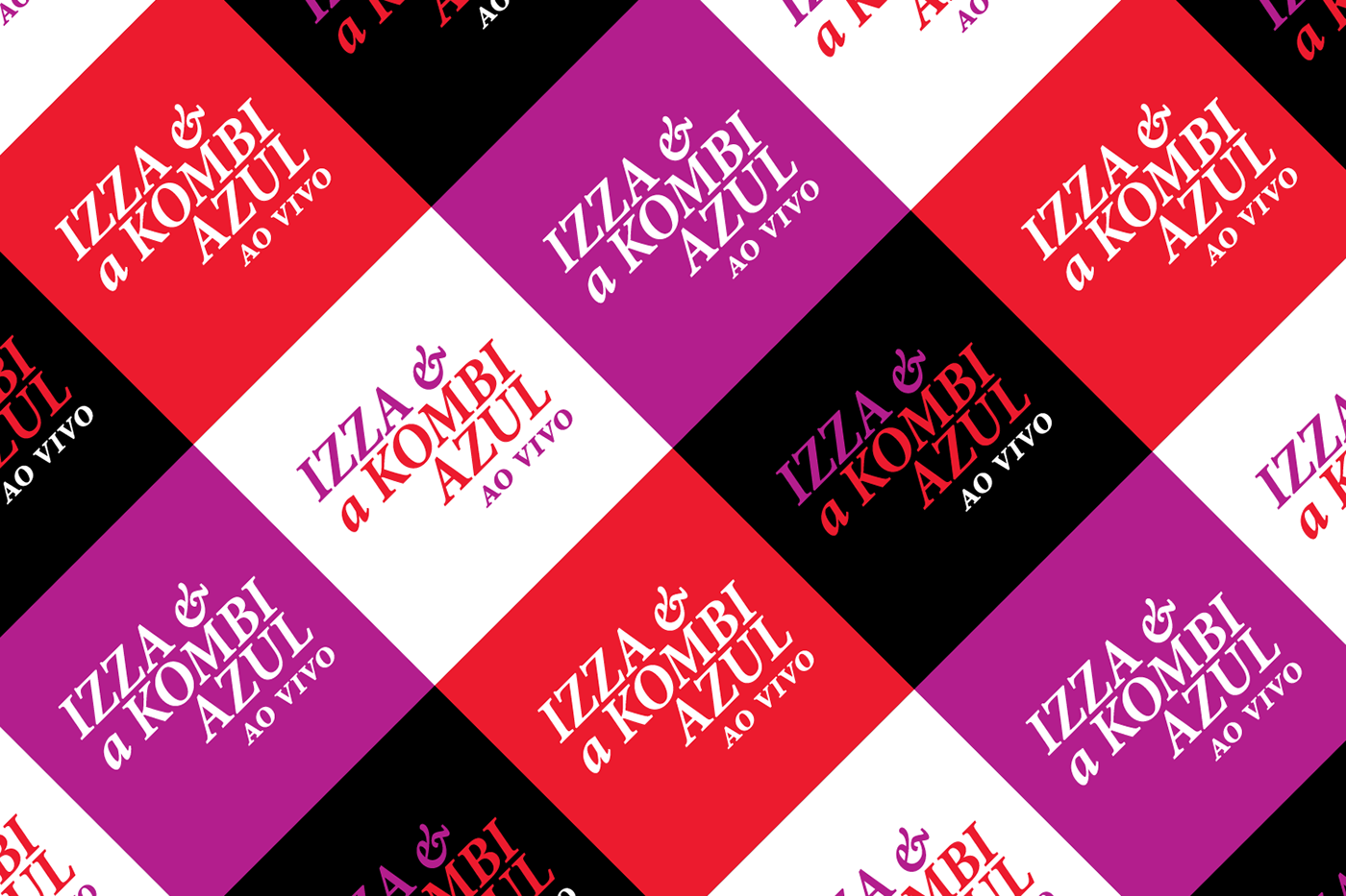 digital graphic design  identidade visual Illustrator indie music Izza & a Kombi Azul Logotype musica photoshop visual identity