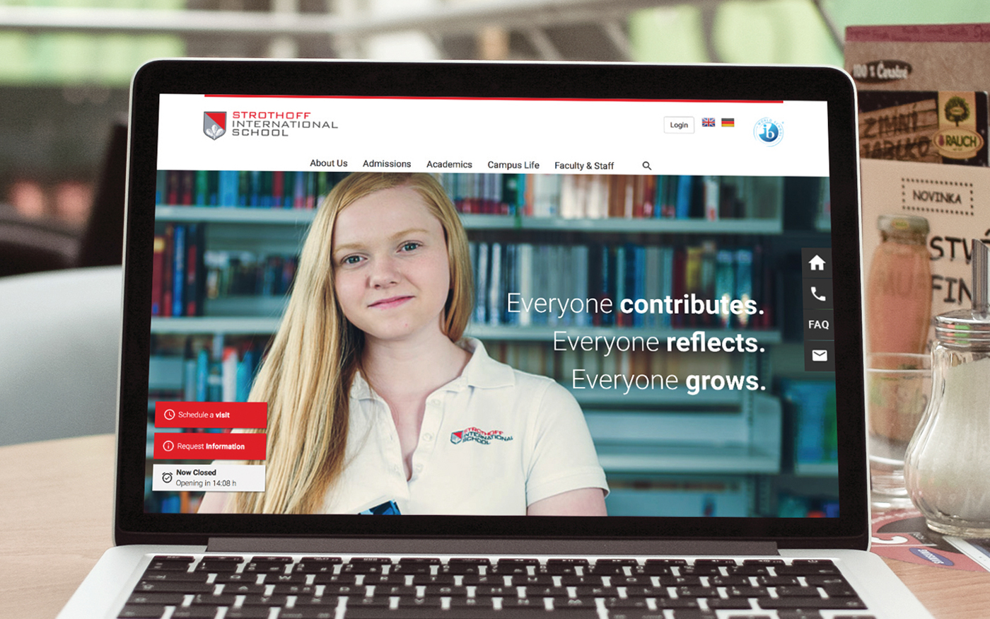 redesign Responsive international school Frankfurt Website relaunch parallax