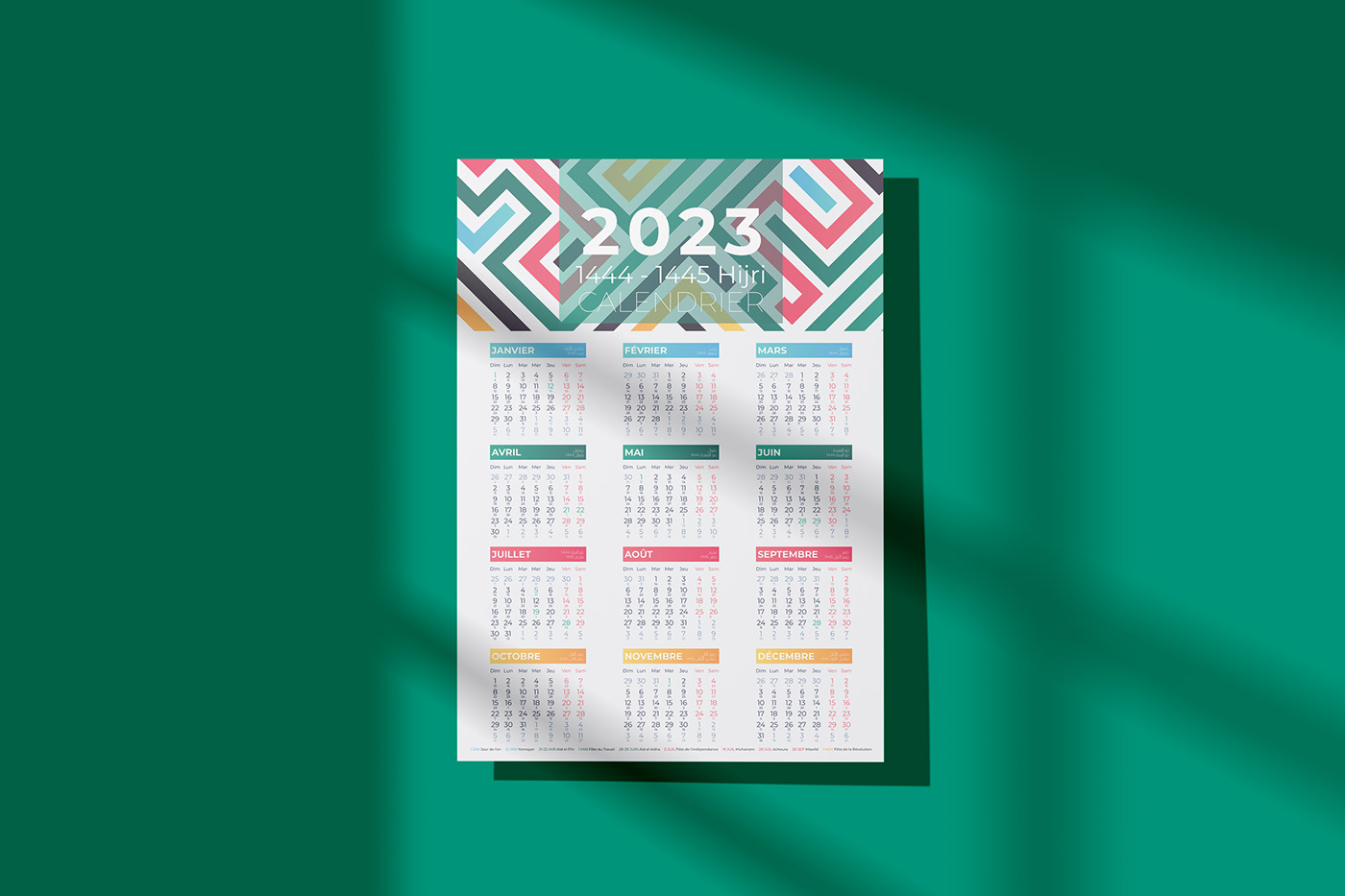 book calendar Diary flyer Office planner poter agenda calendrier