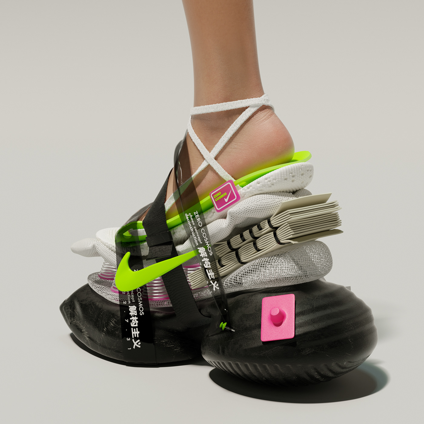 concept deconstruction Fashion  Nike shoes