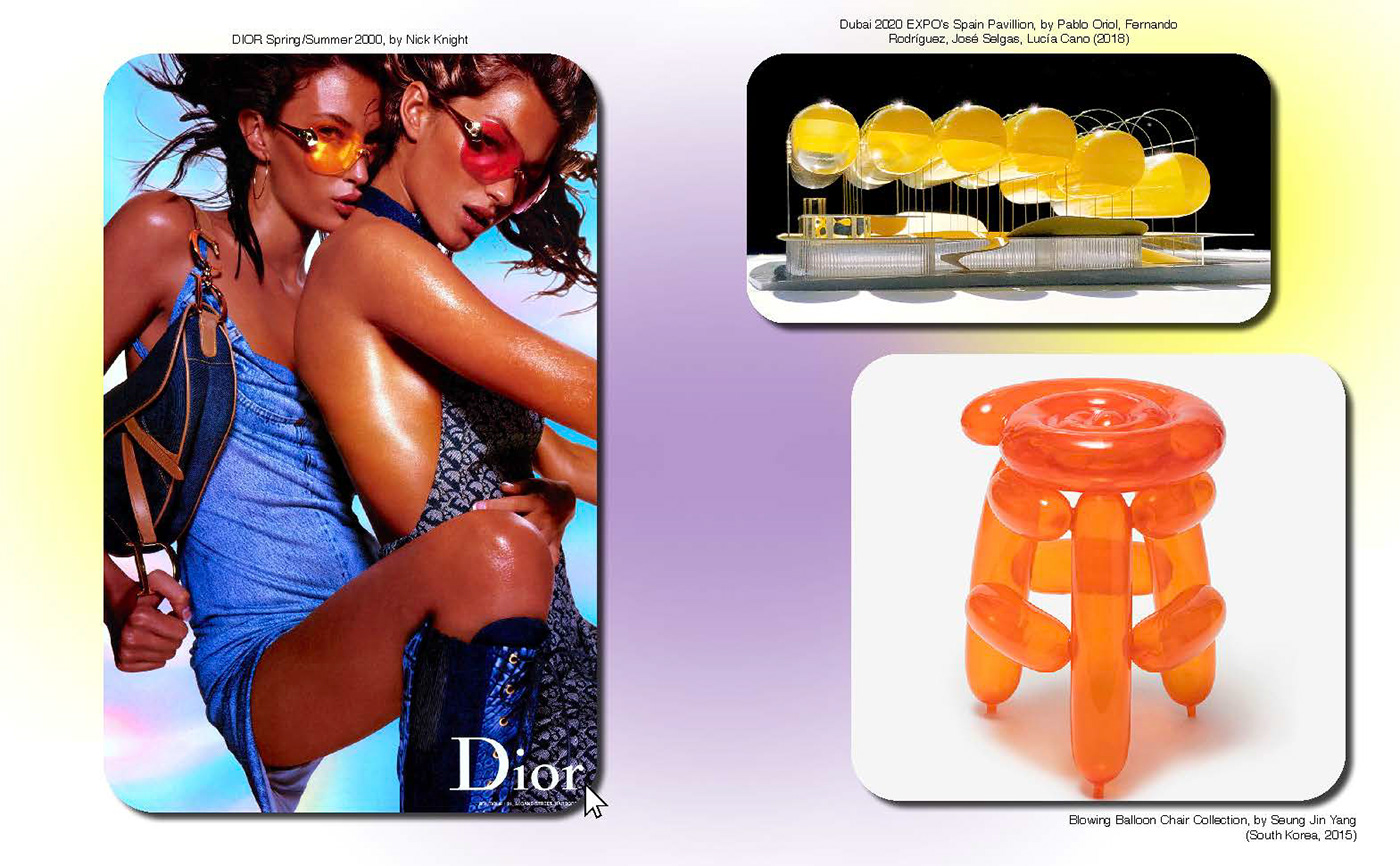 Fashion  futurology InDesign Layout print y2k aesthetic