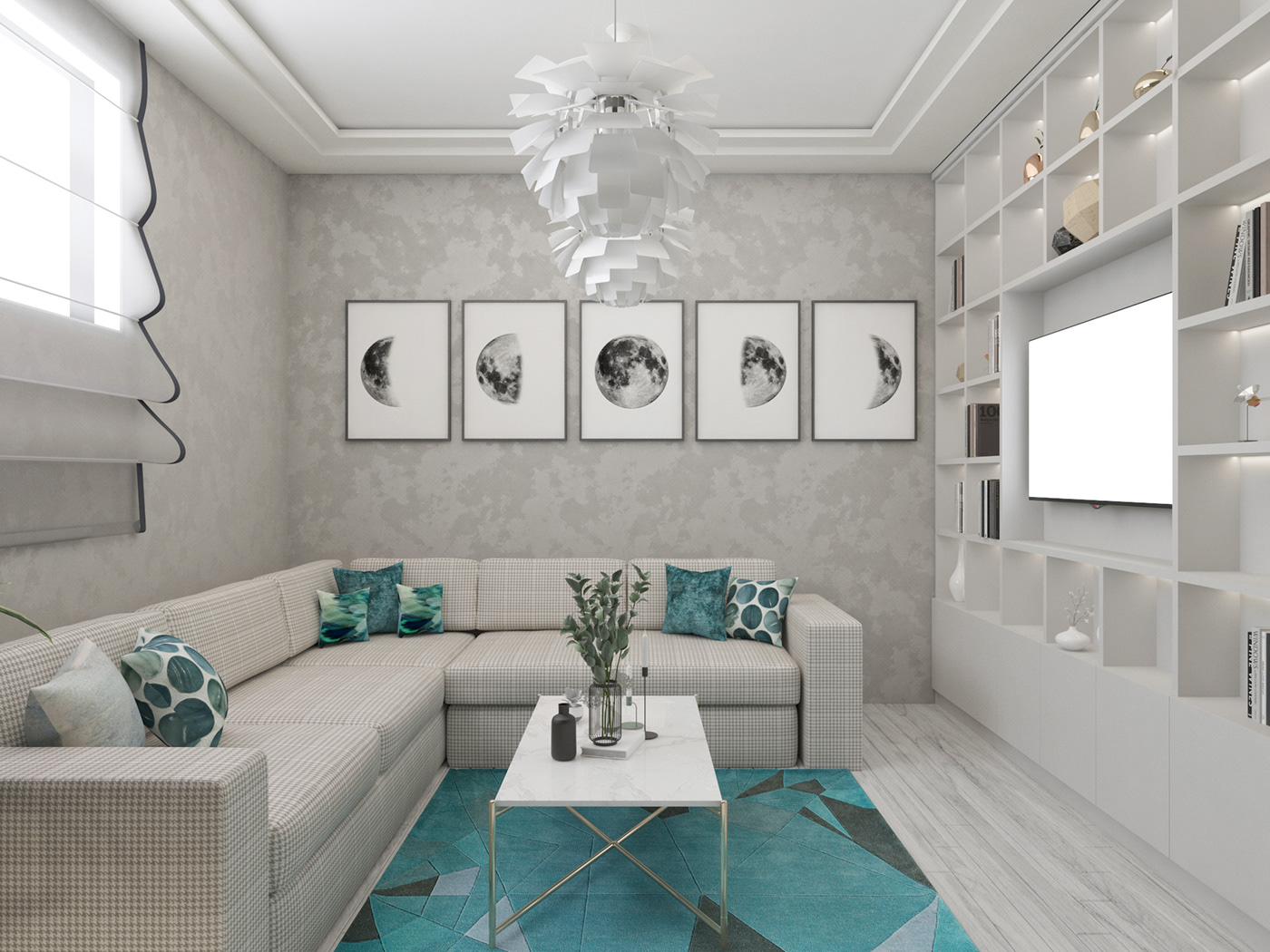 3ds max bookshelf design dekorasyon furniture içmekantasarımı interior design  kitaplik livingroomdesign minimaldesign Render