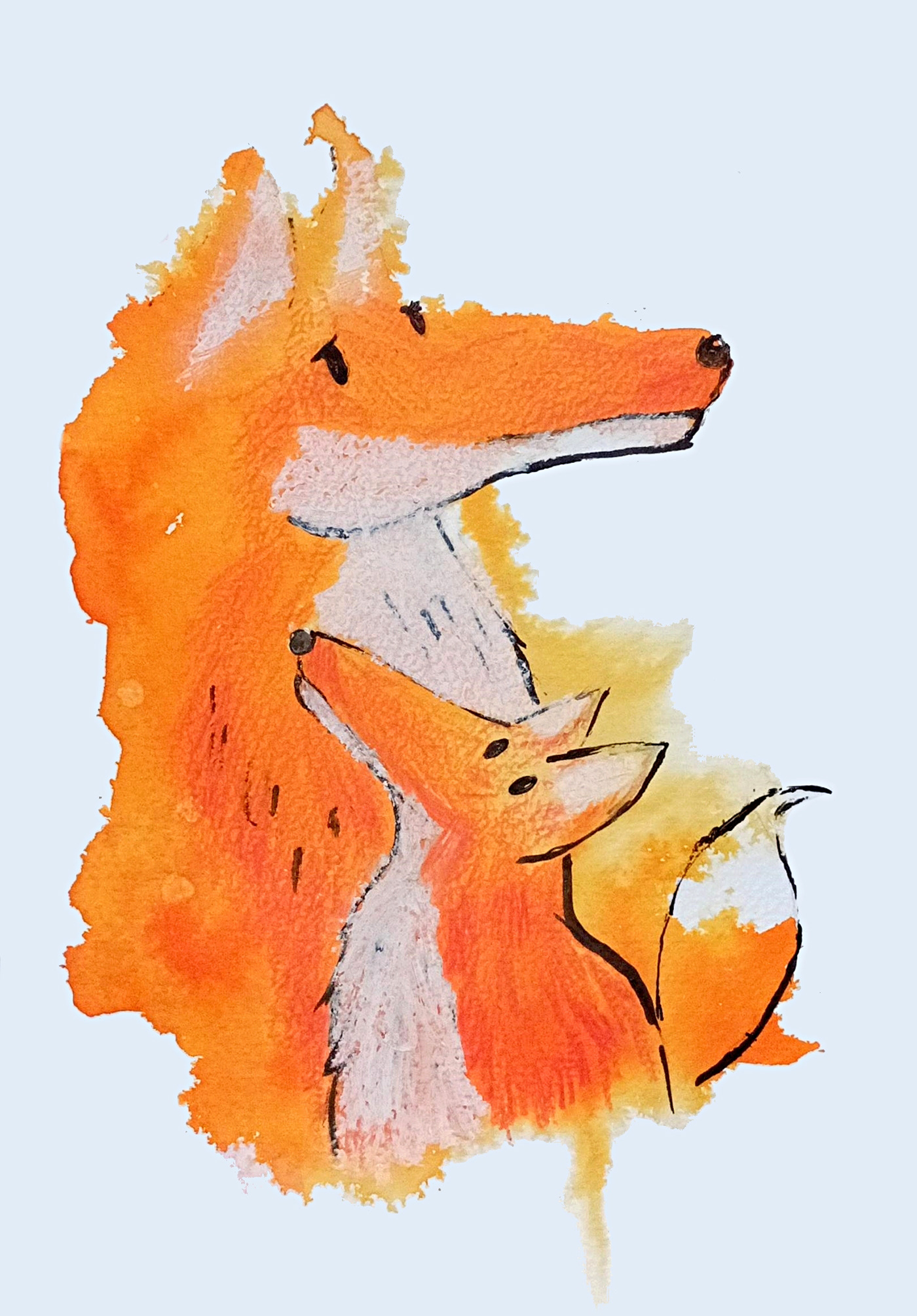 watercolor watercolorillustration FOX sketch childrenbook childrenbookillustration Pax sara pennypacker