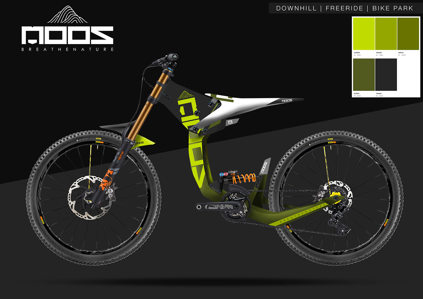 Bike bike design downhill enrico bondi enrico bondi design industrial mountain bike MTB Mtb frame product design 