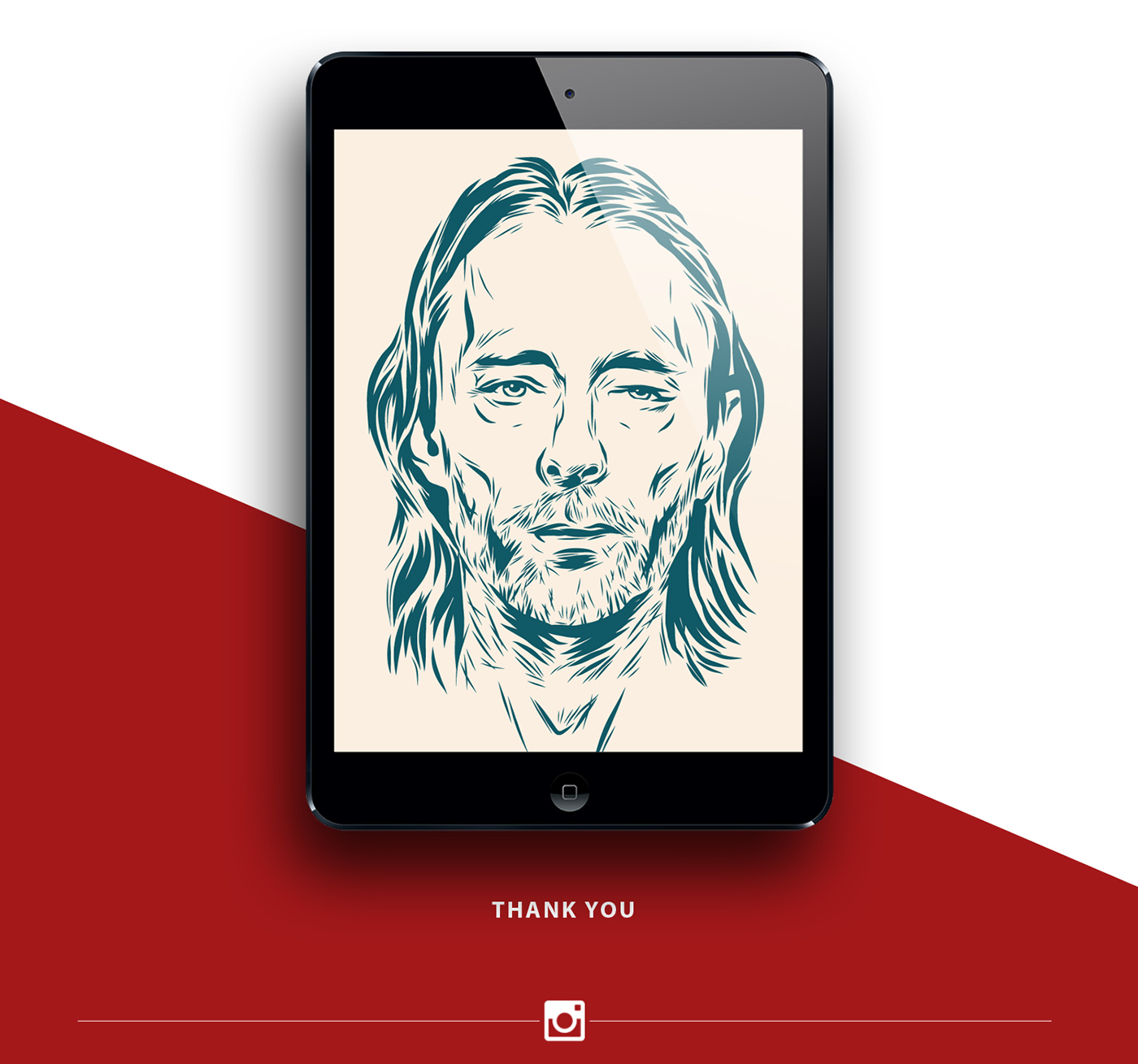 vector Radiohead thom Yorke Musique poster movie poster tattoo adobedraw affiche music poster band
