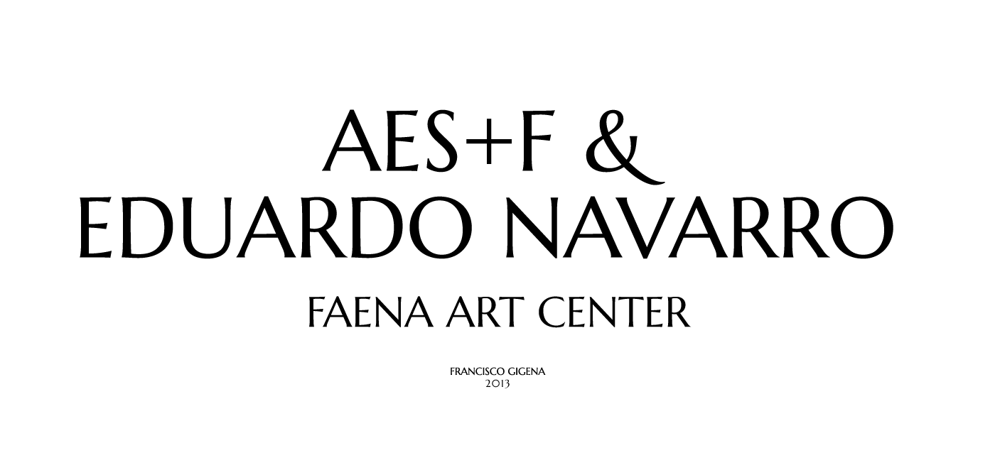art visual arts  Exhibition  invitations AES+F Eduardo Navarro faena buenos aires brochures