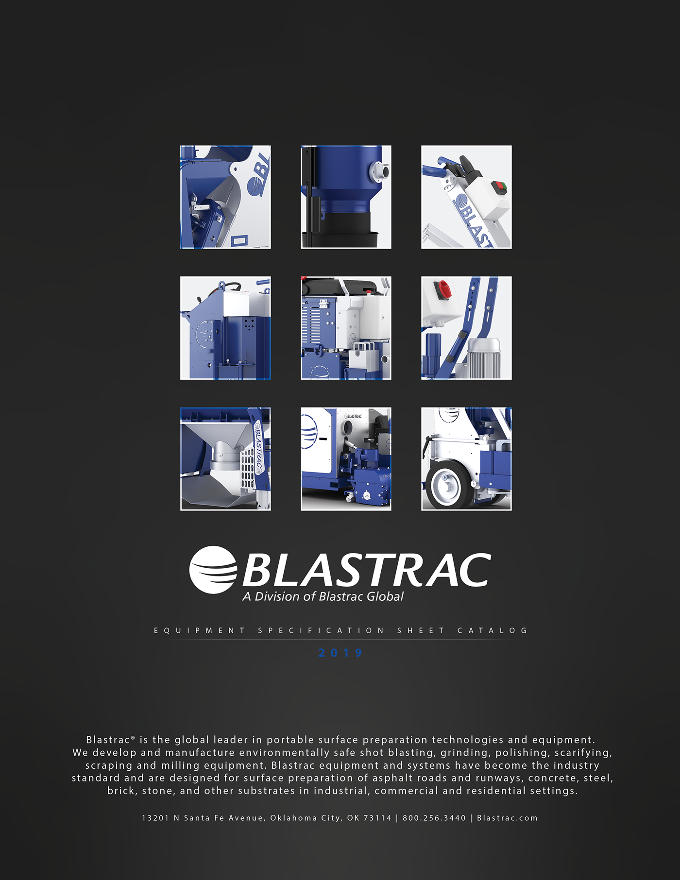 catalog Spiral Bound Blastrac Mockup cover Catalog Cover