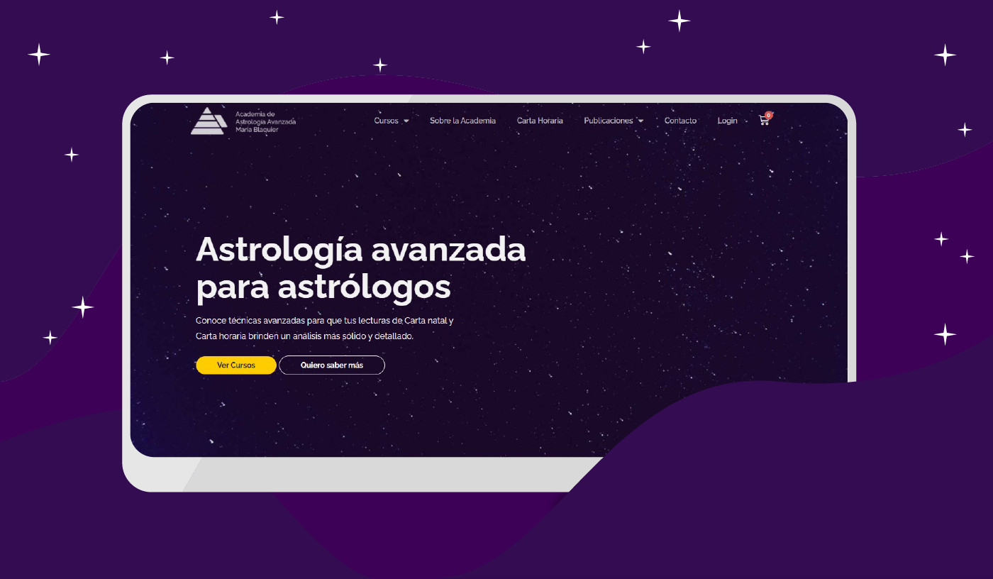 Astrology branding  Education online Website