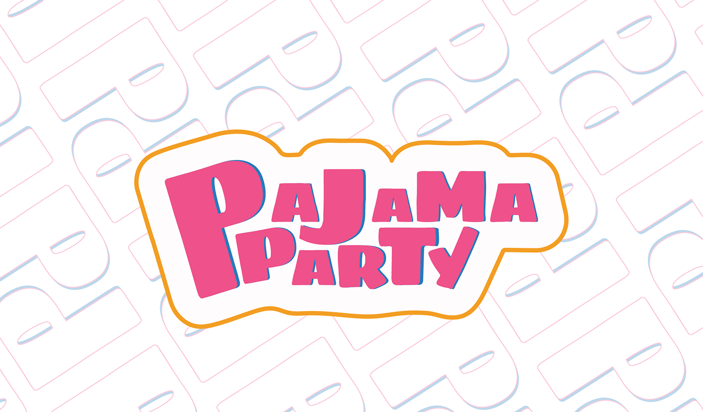 logo box design identity branding  clothes Fashion  ILLUSTRATION  pajama party