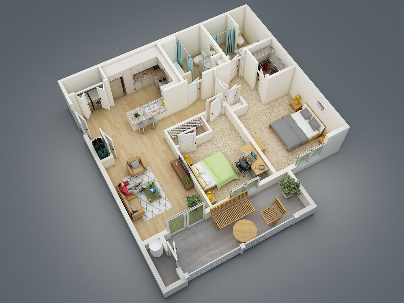 3d floor plan 3ds max animation  apartment architecture archviz interior design  real estate Render vray