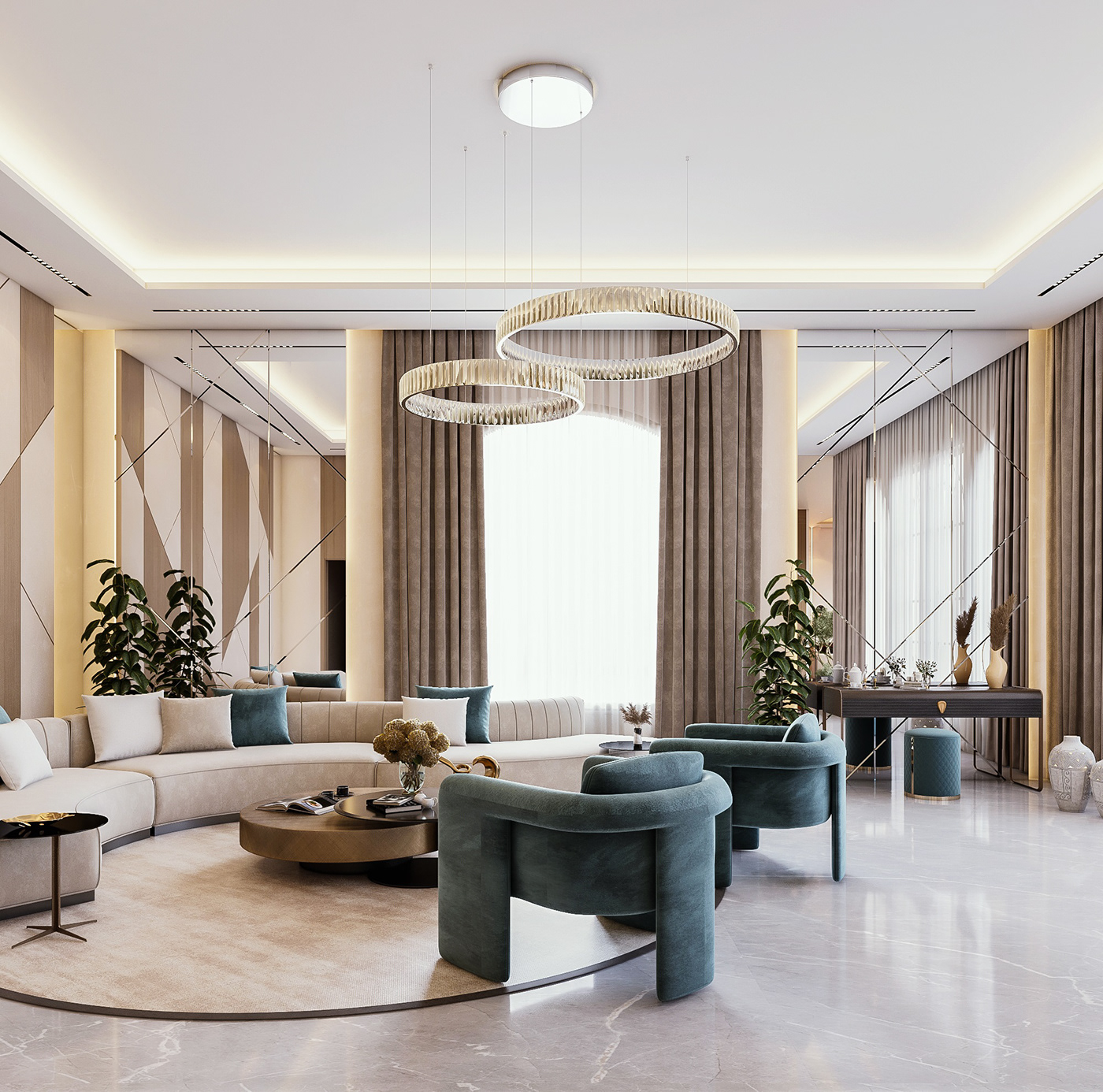 modern living luxury living Interior interior design  Kuwait design living Living Kuwait