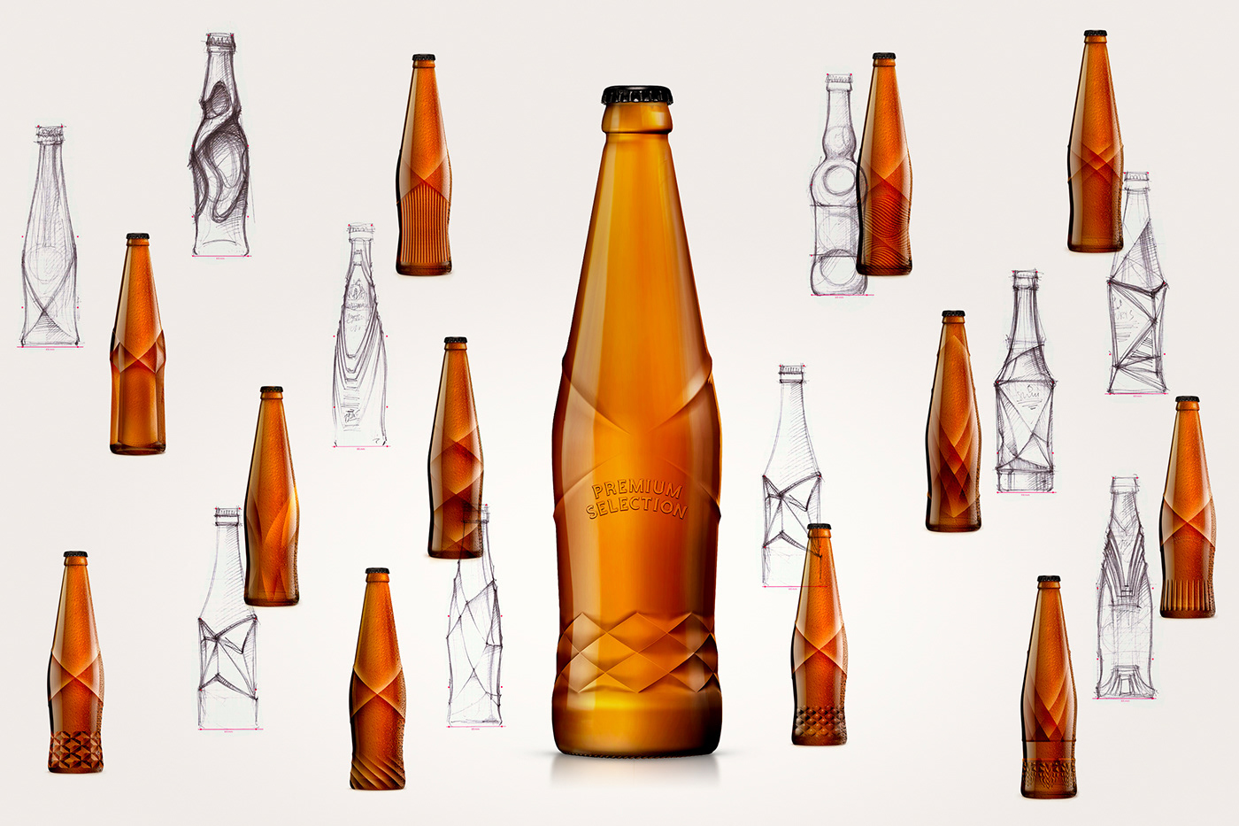beer beerbottle beerdesign beerlabel beerpackaging bottledesign look&feel Packaging packagingdesign redesign