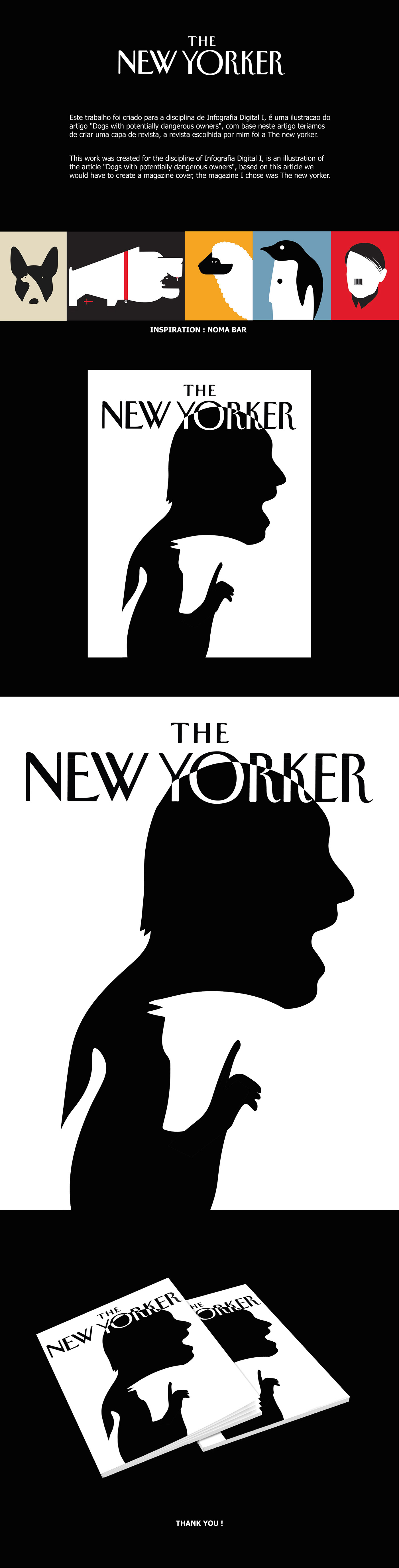 The New Yorker magazine cover Capa revista design dogs Magazine Cover